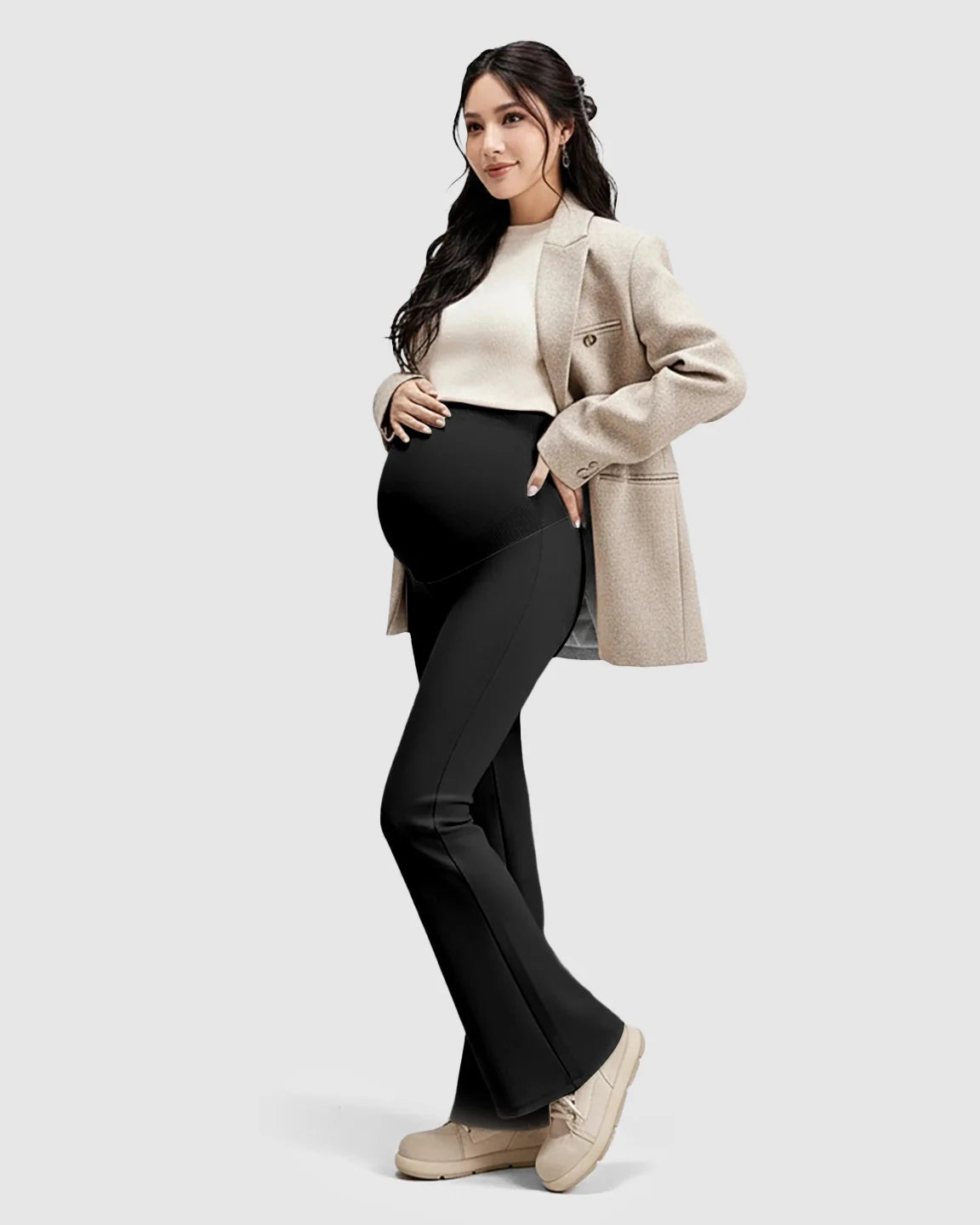 The Support Collection  High-Waist Belly Support Maternity Pants