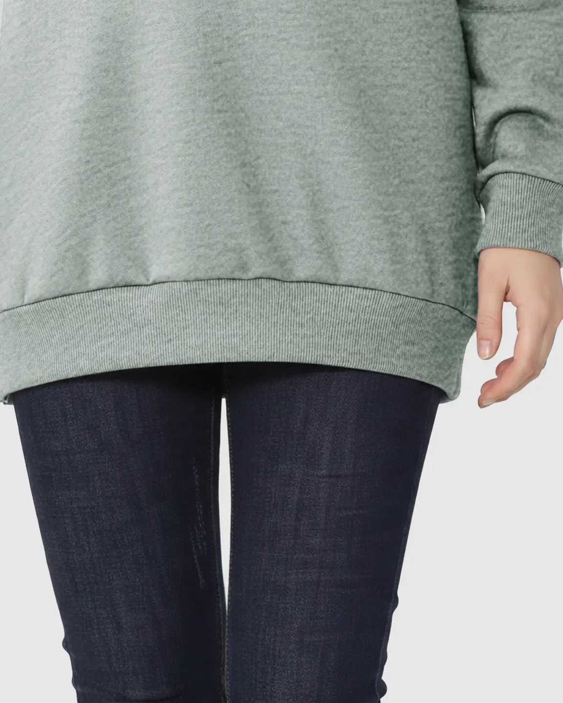 Bump Society – The Nursing Collection: Long-Sleeve Zipper Opening Maternity Nursing Top