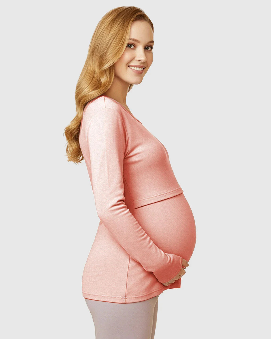 Bump Society – The Nursing Collection: Nursing Access Long Sleeve Thermal Pajama Set