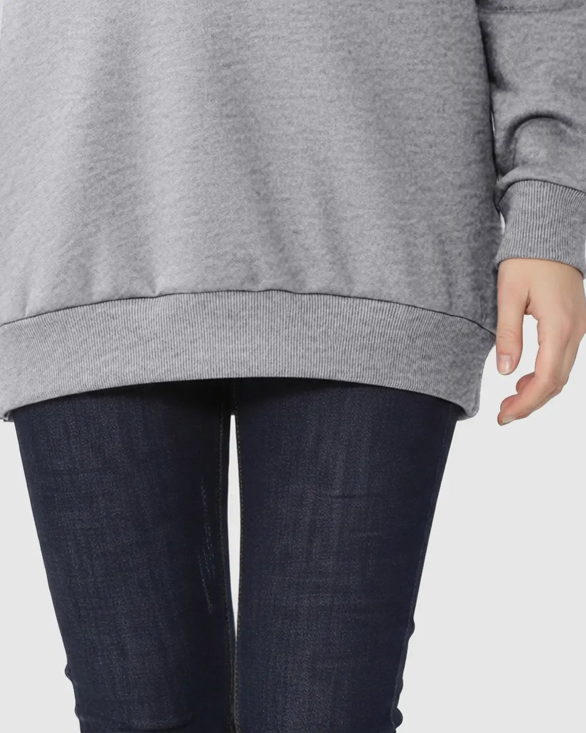 Bump Society – The Nursing Collection: Long-Sleeve Zipper Opening Maternity Nursing Top