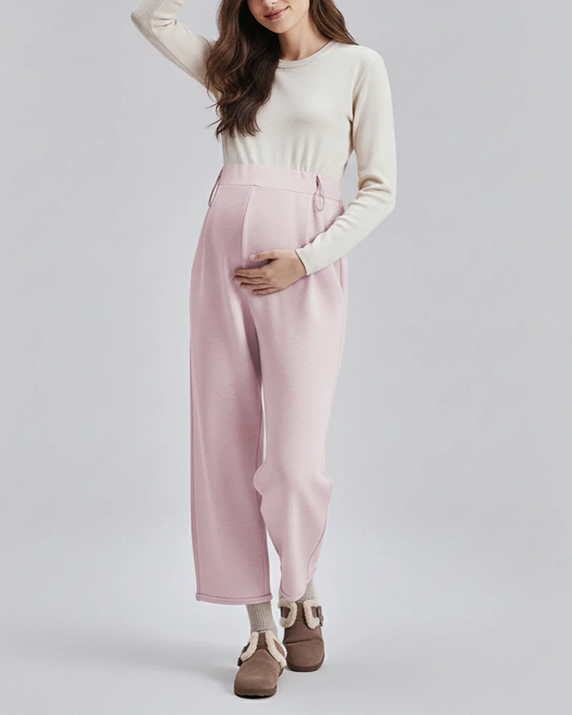 Bump Society – The Comfort Collection: Drawstring Straight Leg Maternity Pants