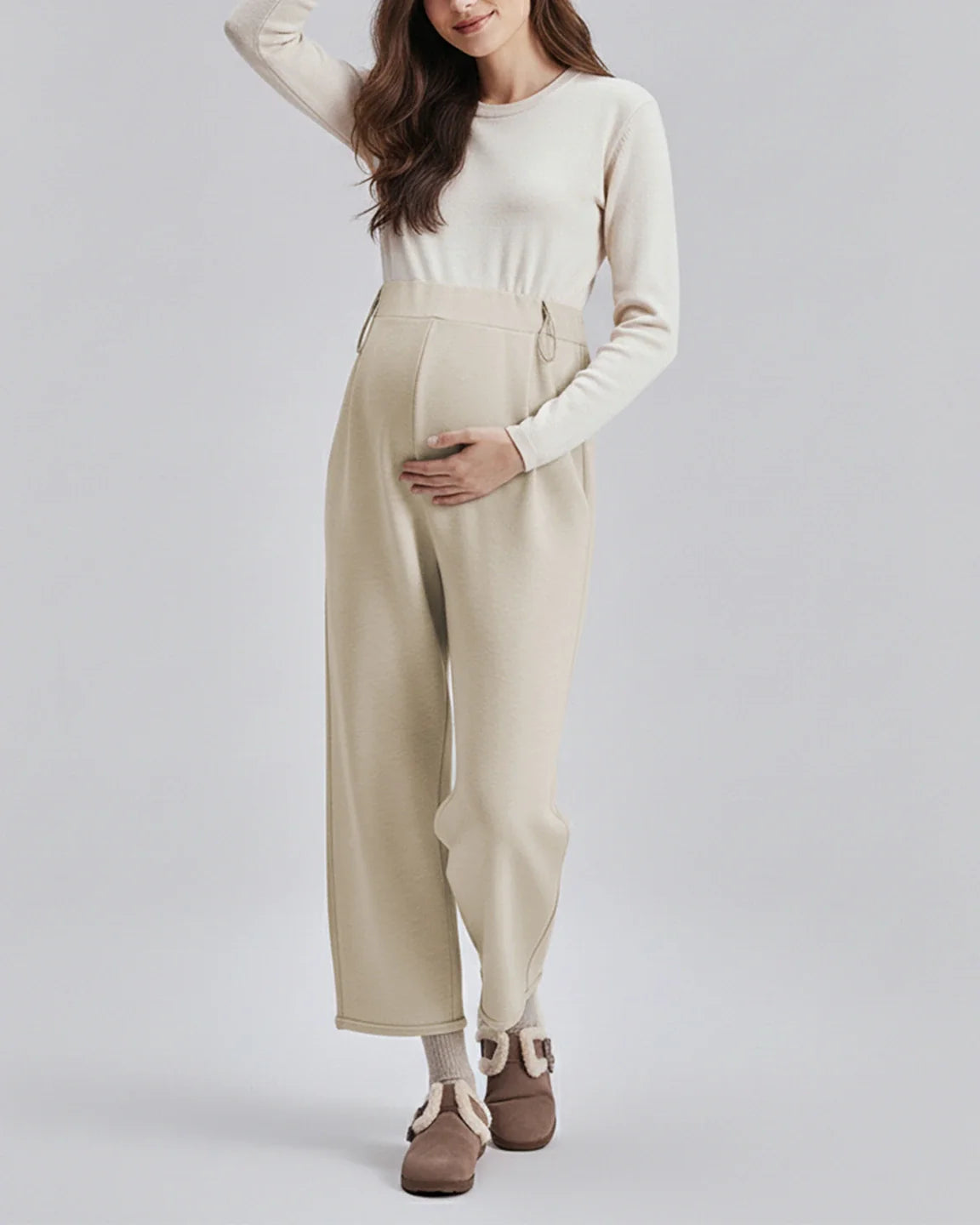 Bump Society – The Comfort Collection: Drawstring Straight Leg Maternity Pants