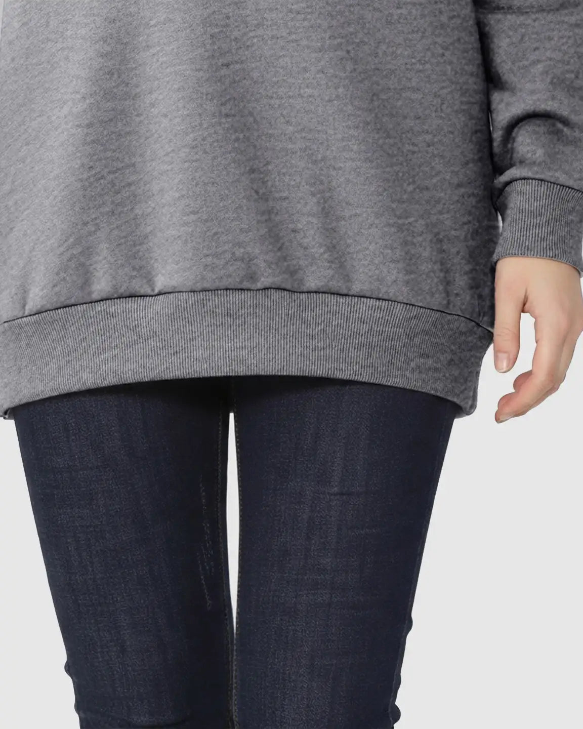 Bump Society – The Nursing Collection: Long-Sleeve Zipper Opening Maternity Nursing Top