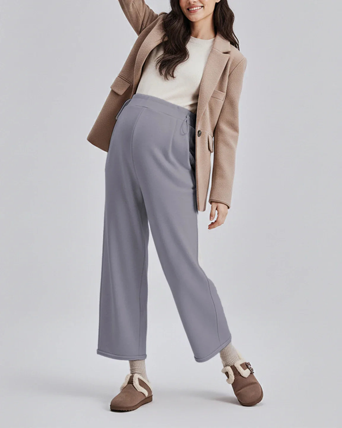 Bump Society – The Comfort Collection: Drawstring Straight Leg Maternity Pants
