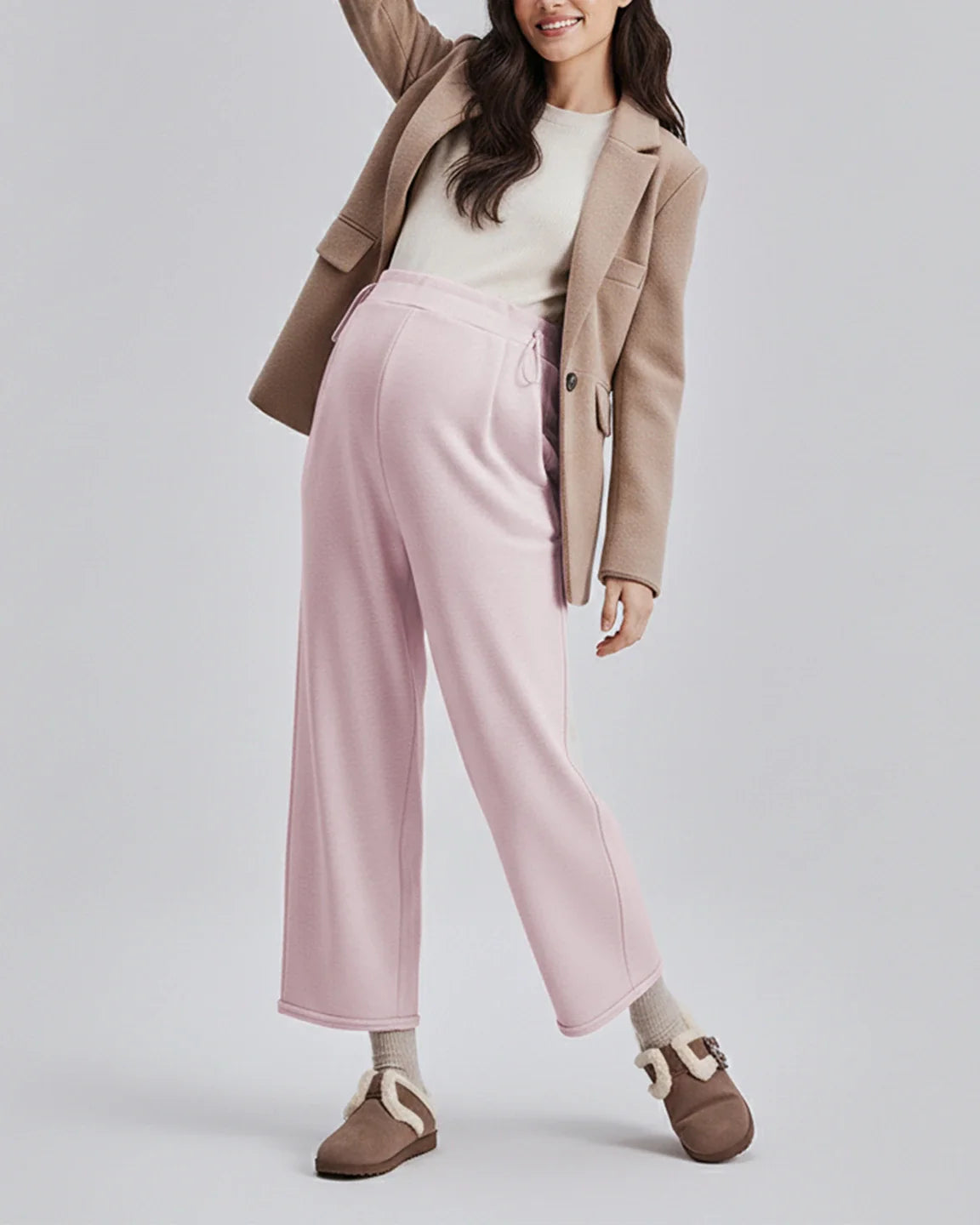Bump Society – The Comfort Collection: Drawstring Straight Leg Maternity Pants