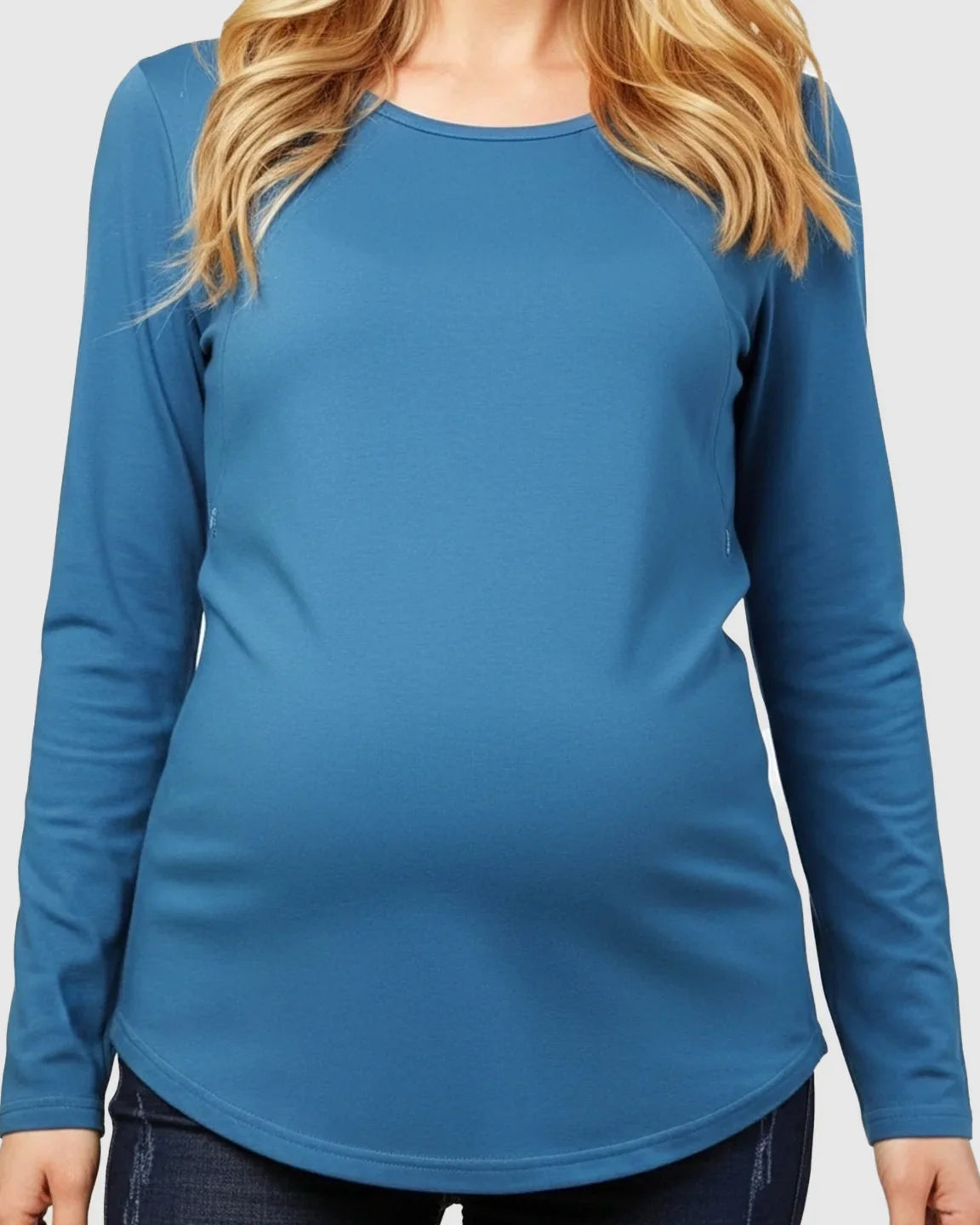 The Nursing Collection: Side-Zip Nursing Access Everyday Maternity Top
