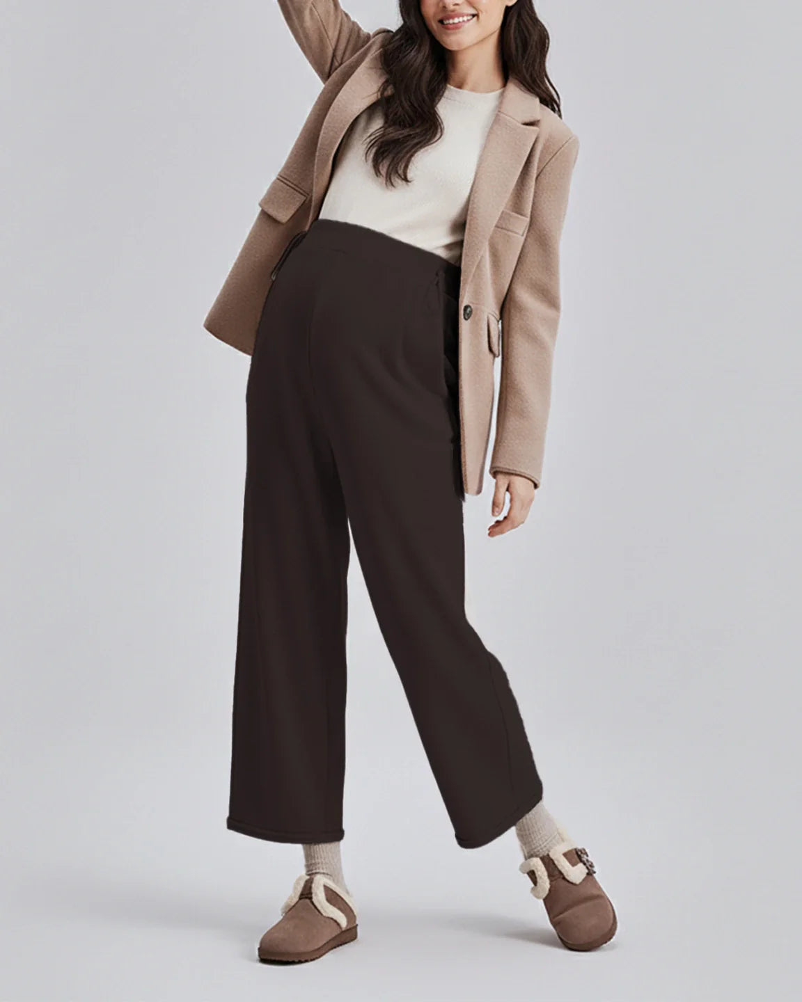 Bump Society – The Comfort Collection: Drawstring Straight Leg Maternity Pants