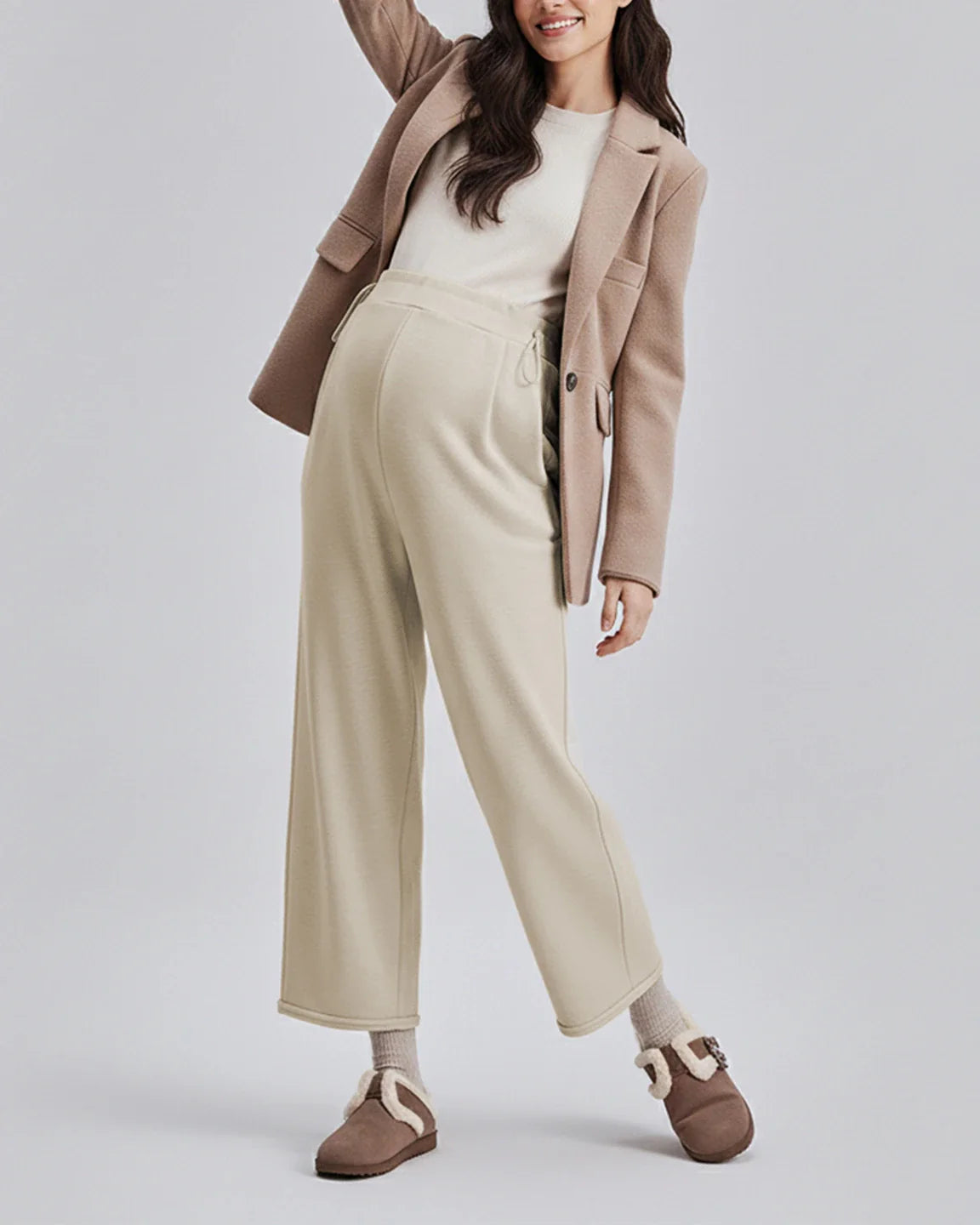 Bump Society – The Comfort Collection: Drawstring Straight Leg Maternity Pants