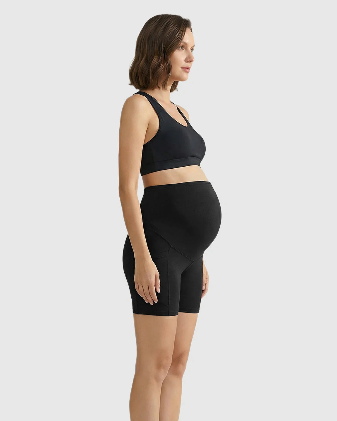 The Support Collection  High-Waist Supportive Maternity Shorts
