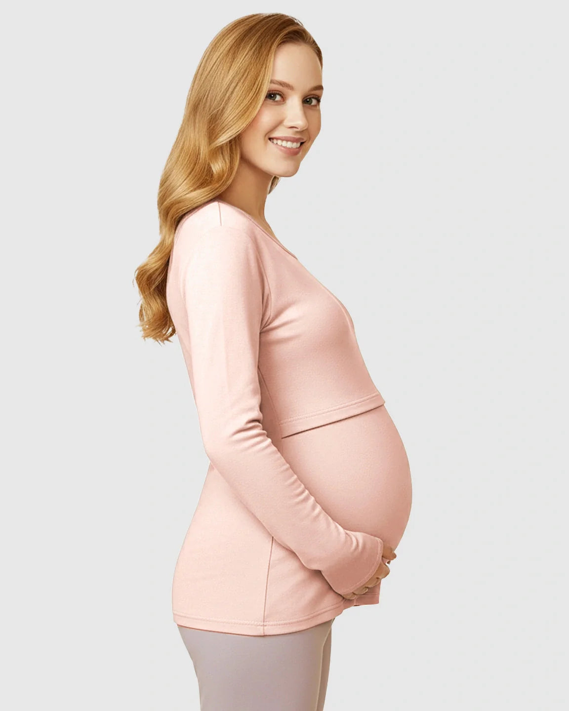 Bump Society – The Nursing Collection: Nursing Access Long Sleeve Thermal Pajama Set
