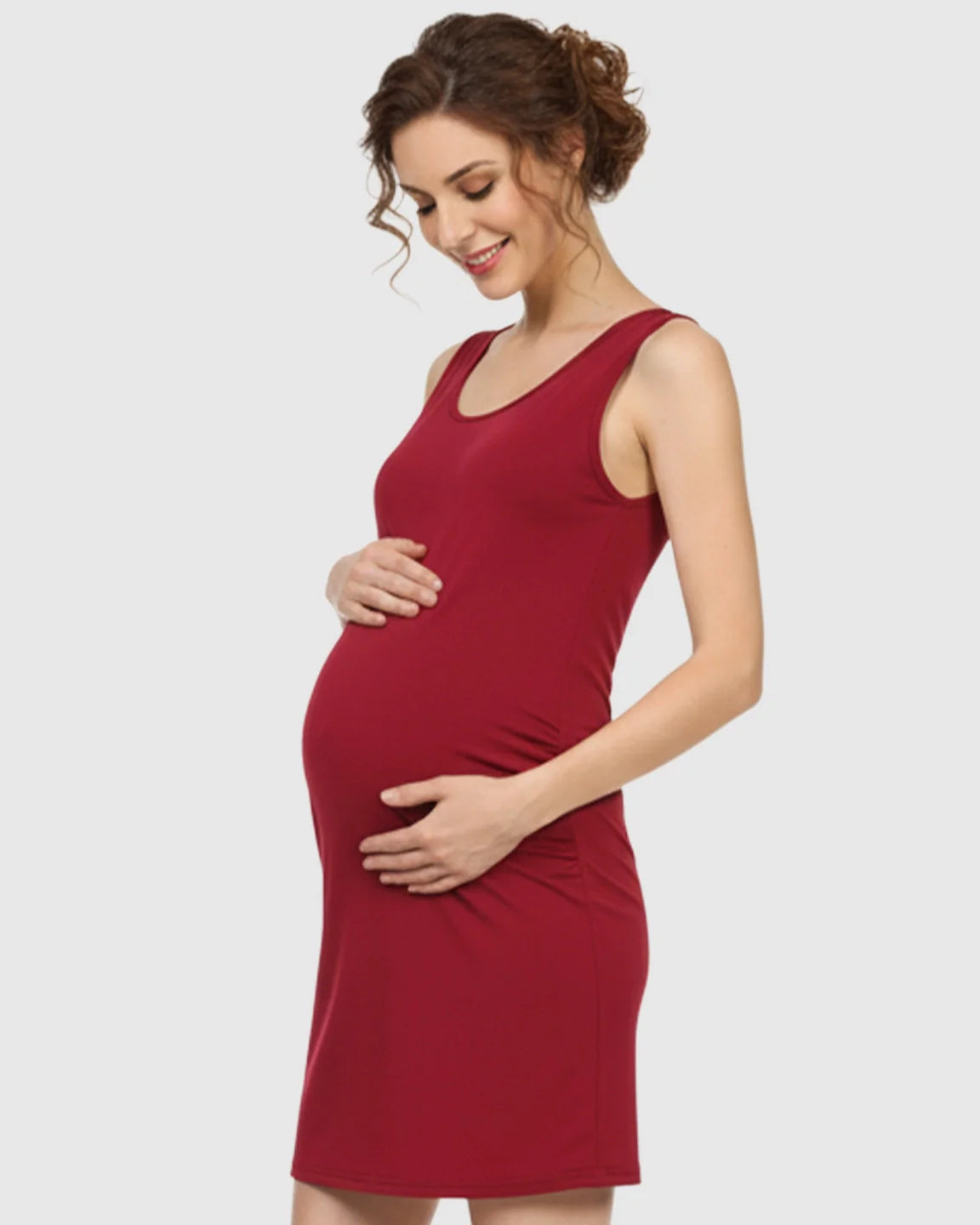 Bump Society – The Comfort Collection: Modal-Blend Tank Fitted Dress