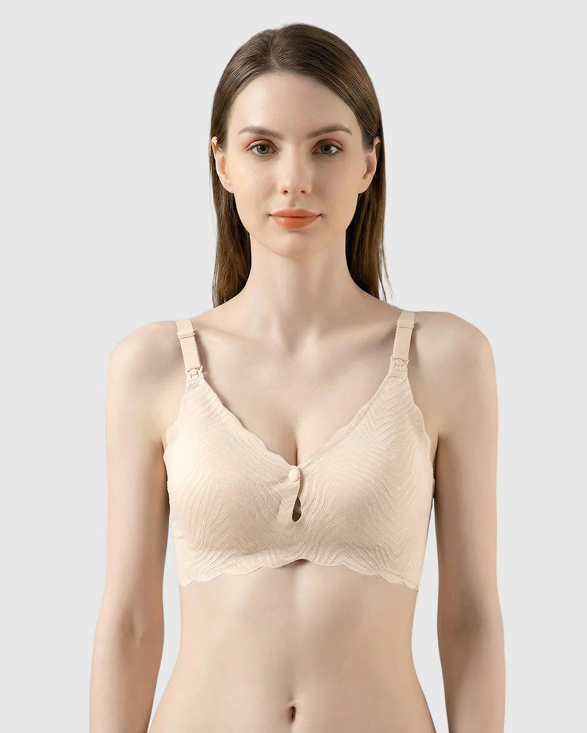 Bump Society – The Nursing Collection: Dual Clasp Seamless Maternity Nursing Bra