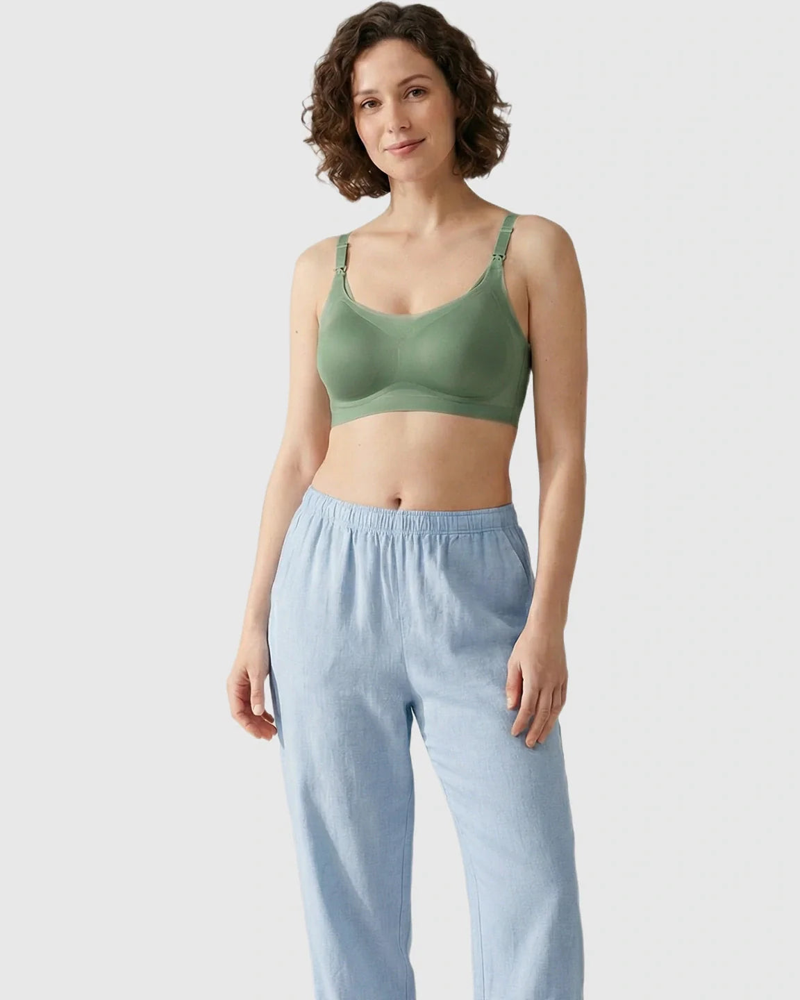 Bump Society – The Nursing Collection: Seamless Ice Silk Ultra-Thin Nursing Bra