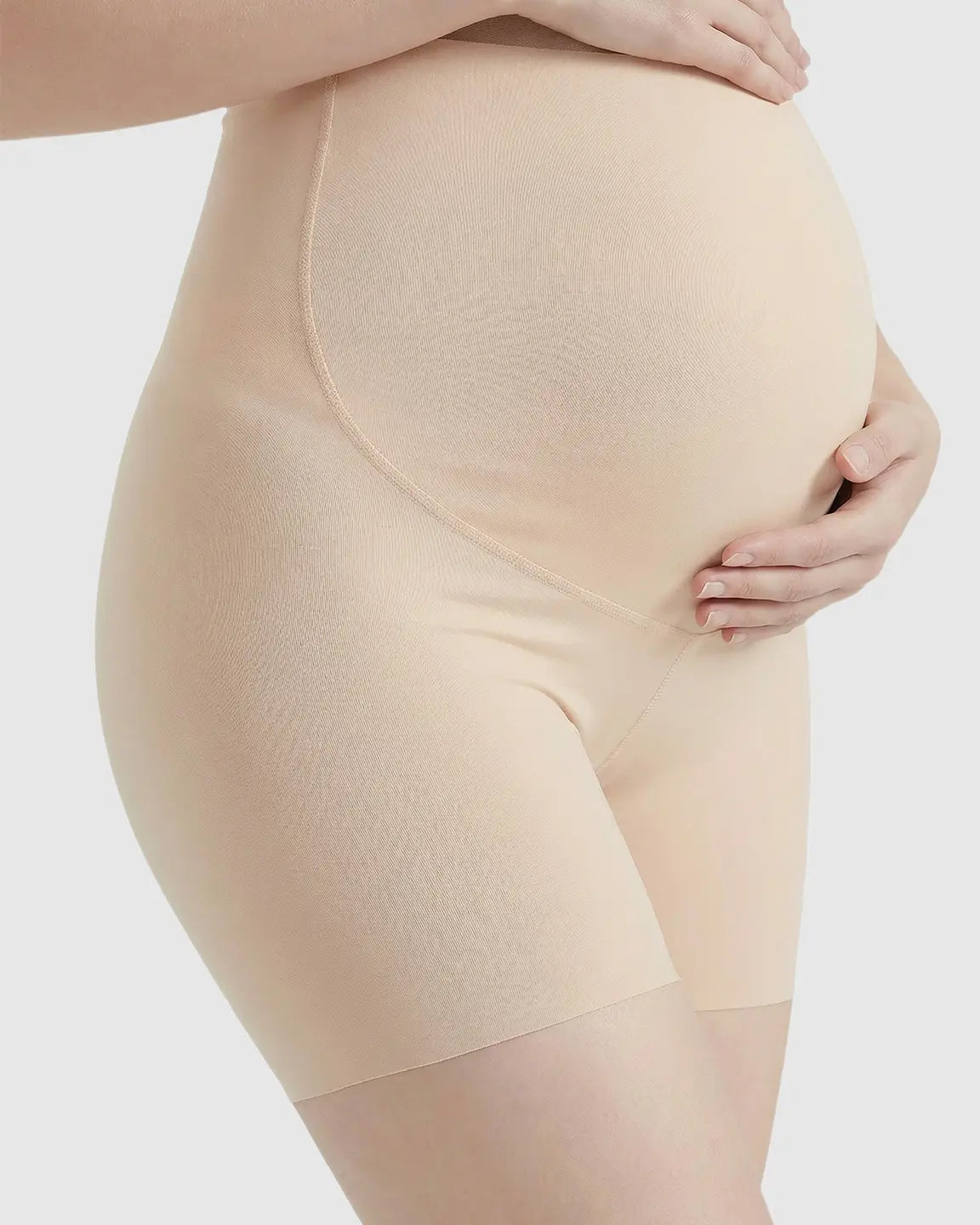 The Support Collection  High-Waist Belly Support Seamless Slim Fit Maternity Shorts