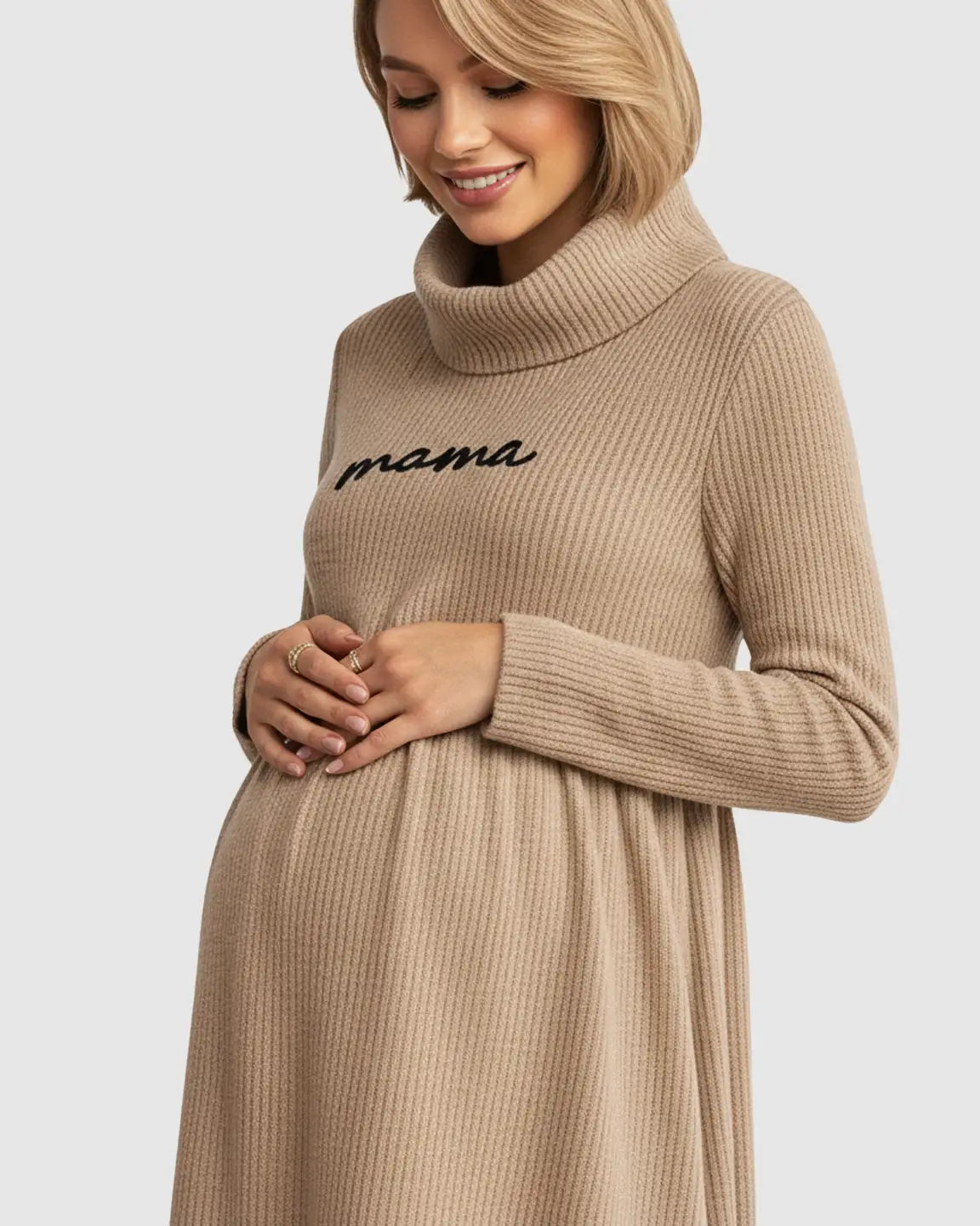 Bump Society – The Nursing Collection: High Neck Everyday Style Maternity Nursing Dress