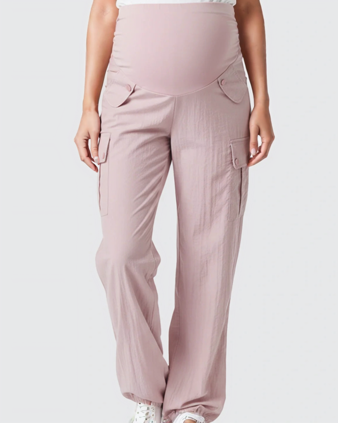 Bump Society – The Comfort Collection: Cooling Wide-Leg Cargo Maternity Pants