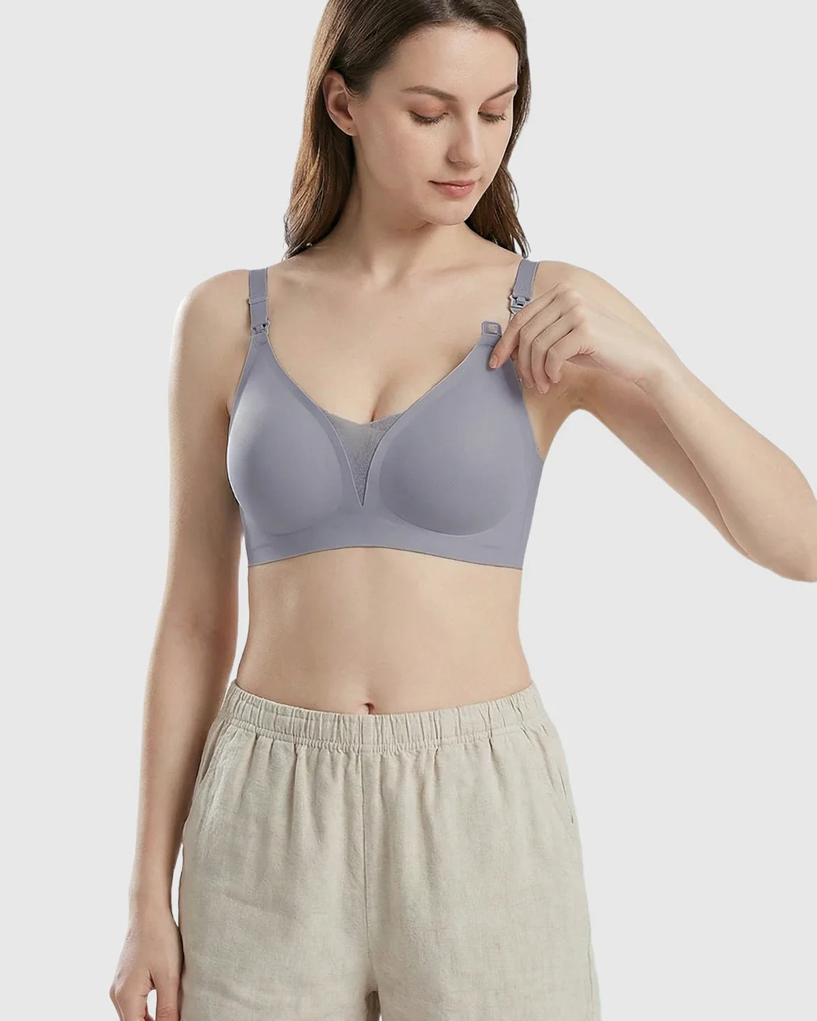 Bump Society – The Nursing Collection: One-Handed Anti-Sagging Supportive Nursing Bra