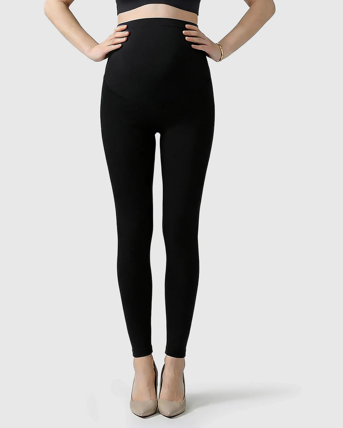 Bump Society – The Support Collection: High-Waist Belly Support Maternity Leggings