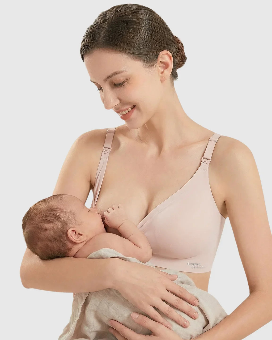 Bump Society – The Nursing Collection: Clip-Down Straps Contoured Nursing Bra