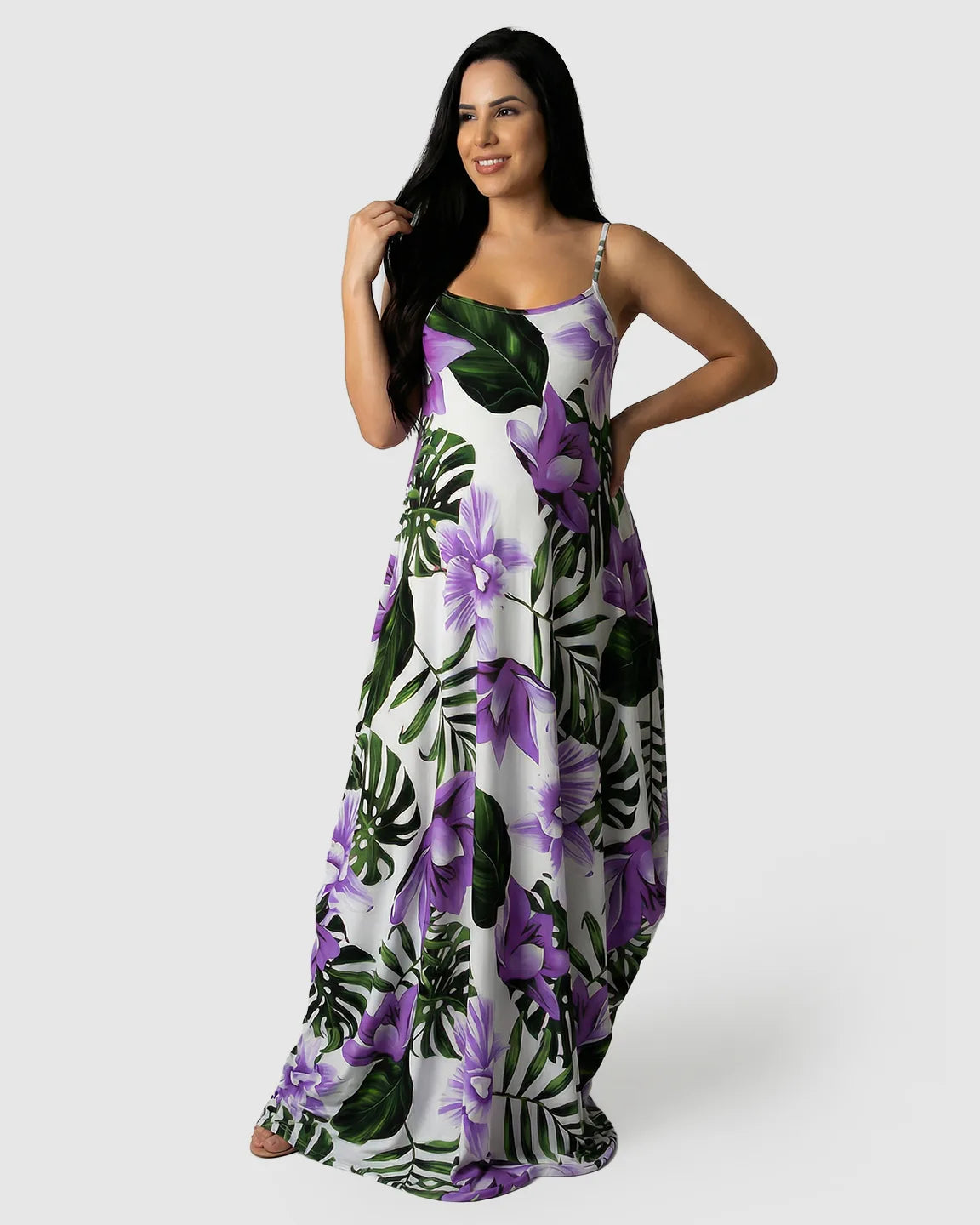 Bump Society – The Comfort Collection: Spaghetti Strap Casual Maternity Maxi Dress