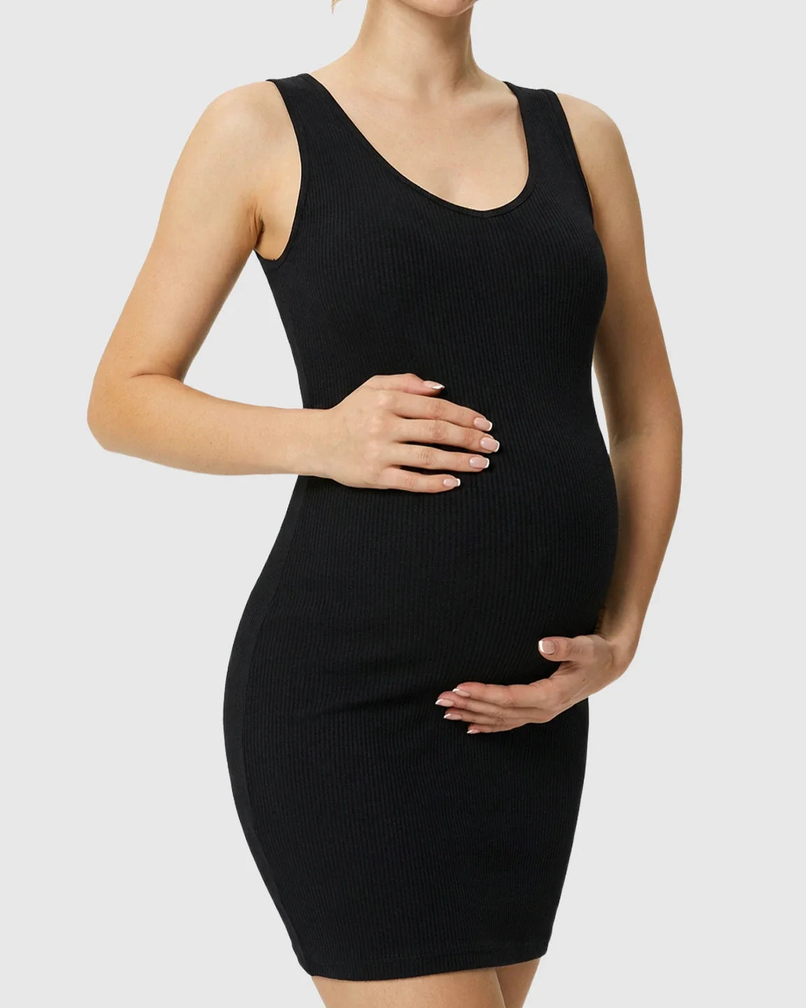 Bump Society – The Comfort Collection: Sleeveless Shaping Bodycon Maternity Dress