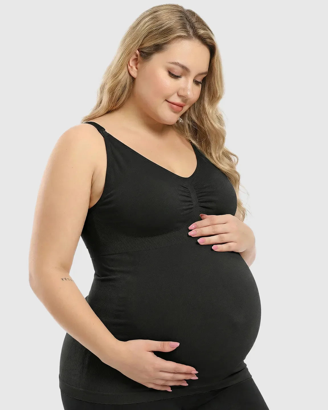 Bump Society – The Nursing Collection: Front-Opening Clasp Camisole-Style Maternity Nursing Top
