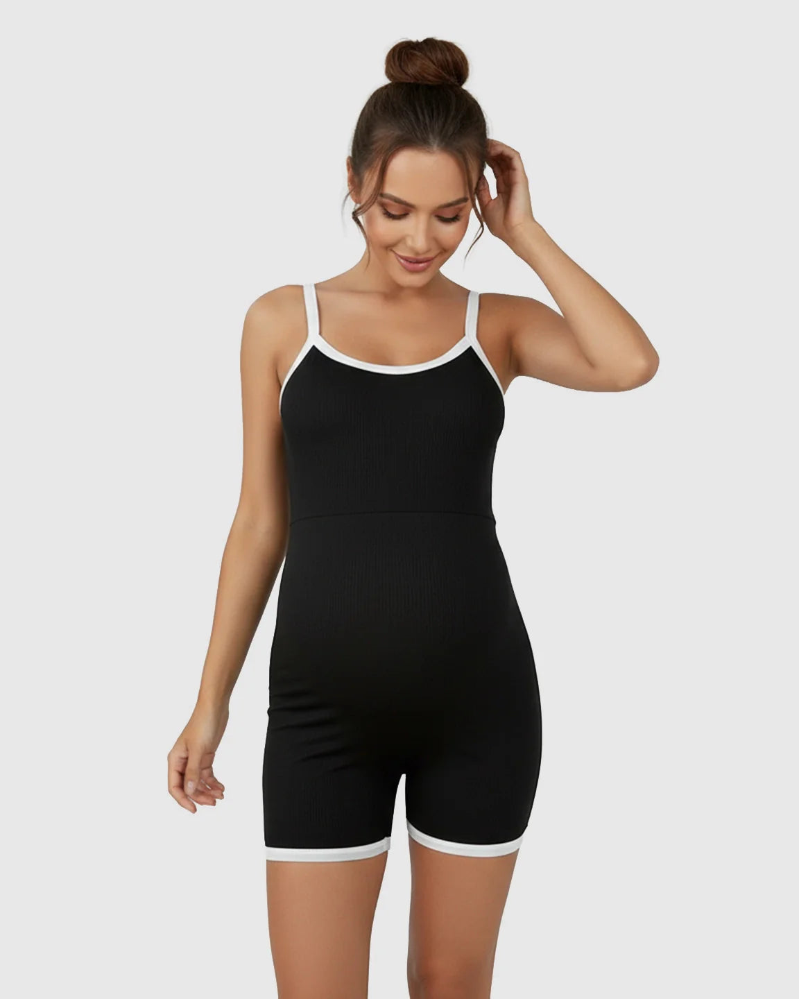 Bump Society – The Comfort Collection: Contrast Trim Slim Fit Maternity Activewear