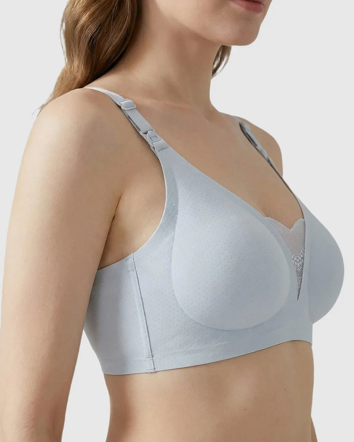 Bump Society – The Nursing Collection: Thin Mesh Jelly Strip Design Nursing Bra