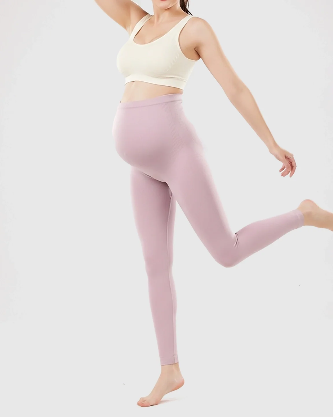 Bump Society – The Comfort Collection: Olivra Seamless High-Waist Maternity Leggings