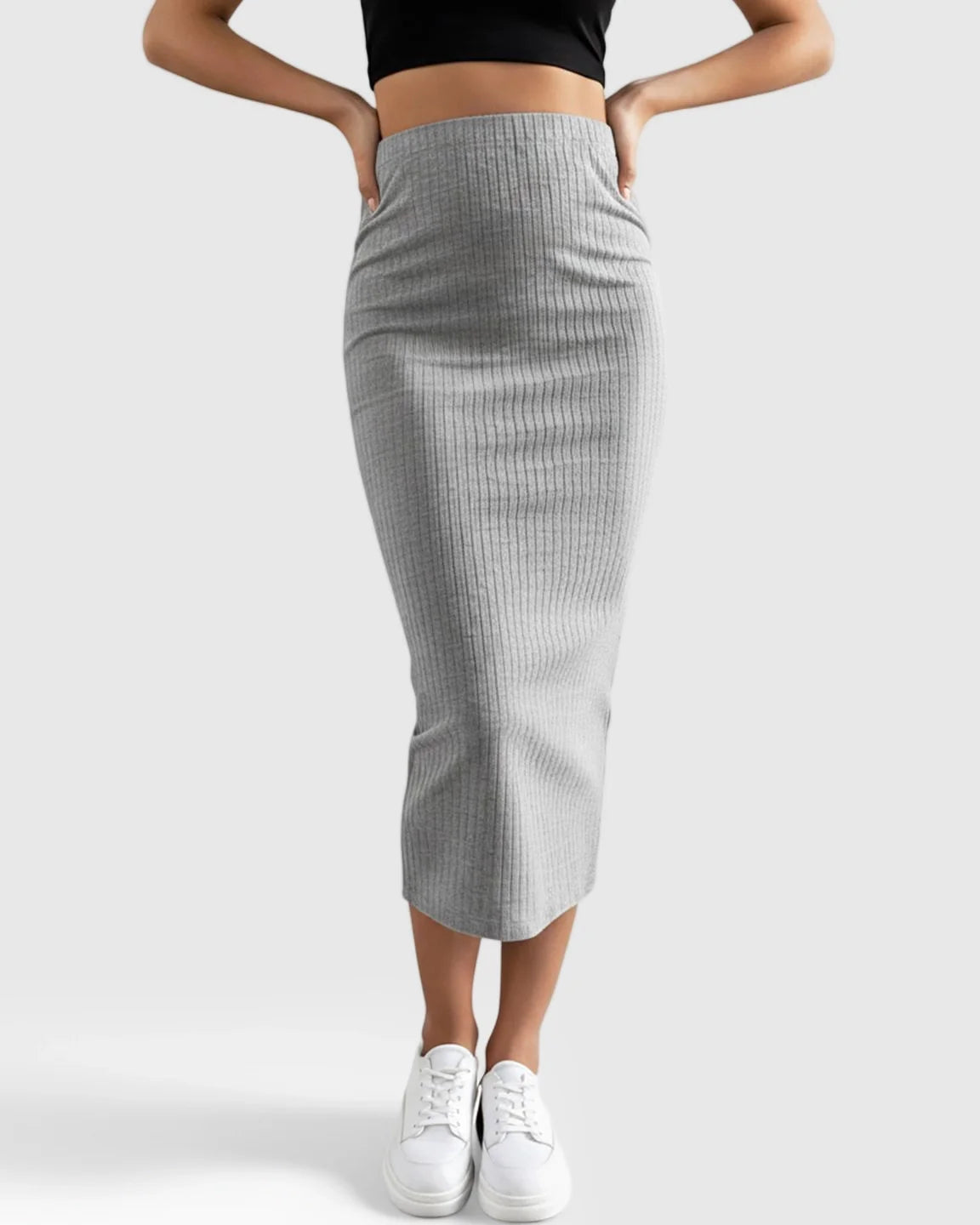 Bump Society – The Comfort Collection: Stretch Knitted High-Waist Maternity Skirt