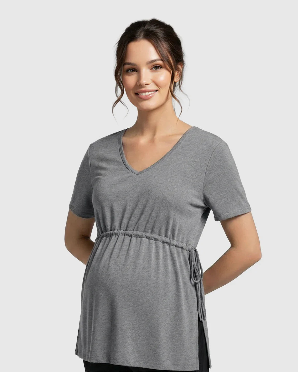 Bump Society – The Comfort Collection: Elastic-Waist Babydoll Maternity Top