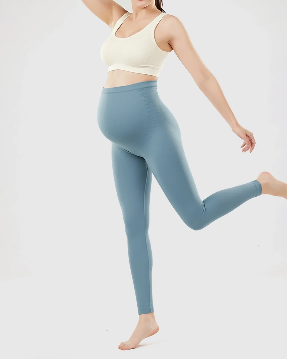 Bump Society – The Comfort Collection: Olivra Seamless High-Waist Maternity Leggings