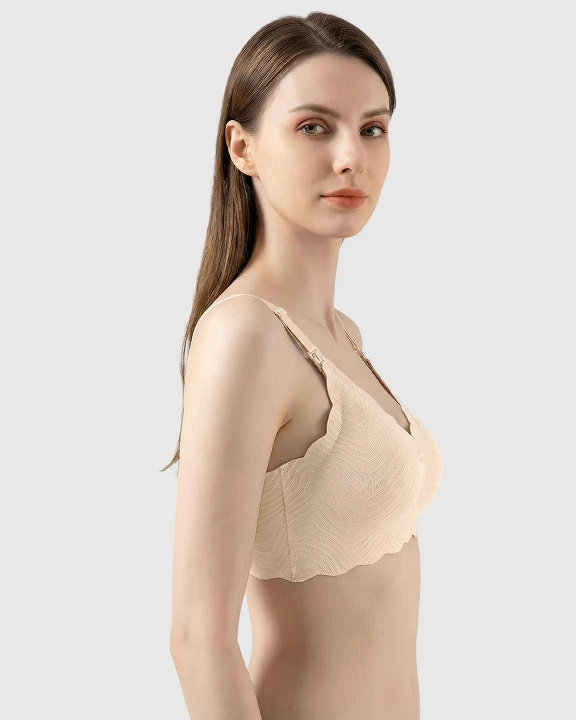 Bump Society – The Nursing Collection: Dual Clasp Seamless Maternity Nursing Bra