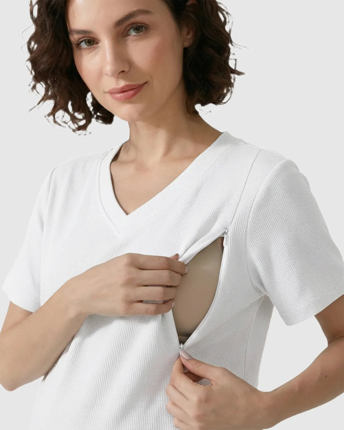 Bump Society – The Nursing Collection: Discreet-Zip Relaxed Nursing & Maternity Lounge Set