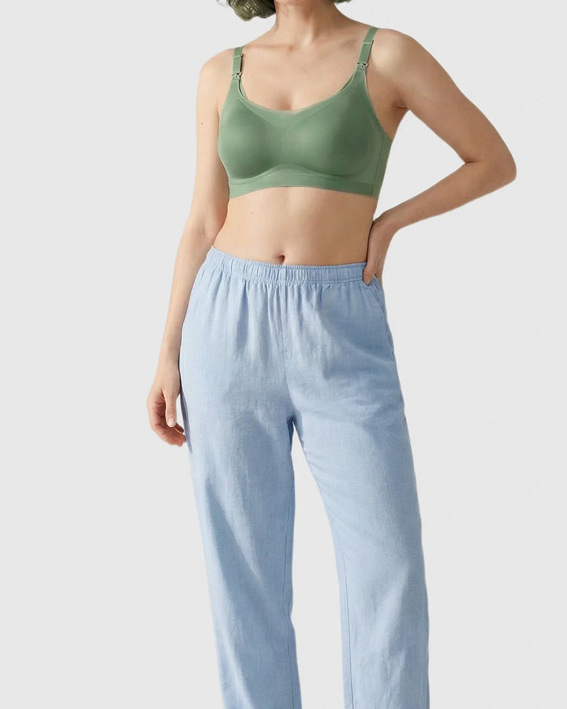 Bump Society – The Nursing Collection: Seamless Ice Silk Ultra-Thin Nursing Bra