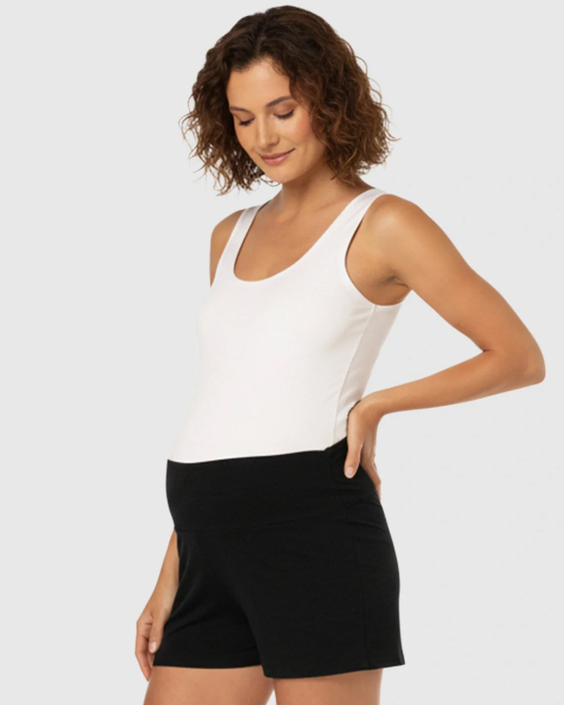 Bump Society – The Comfort Collection: High Rise Relaxed Fit Maternity Shorts