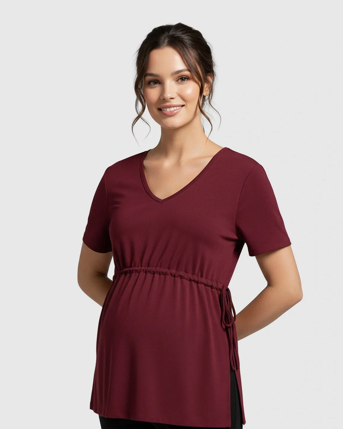 Bump Society – The Comfort Collection: Elastic-Waist Babydoll Maternity Top