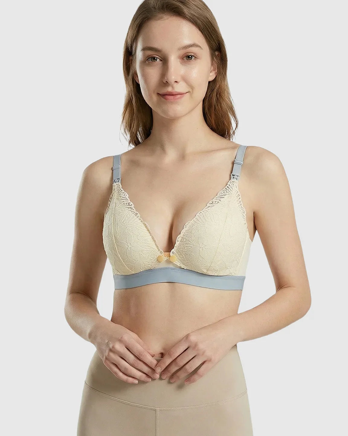 Bump Society – The Nursing Collection: Front-Open Wireless Nursing Bra