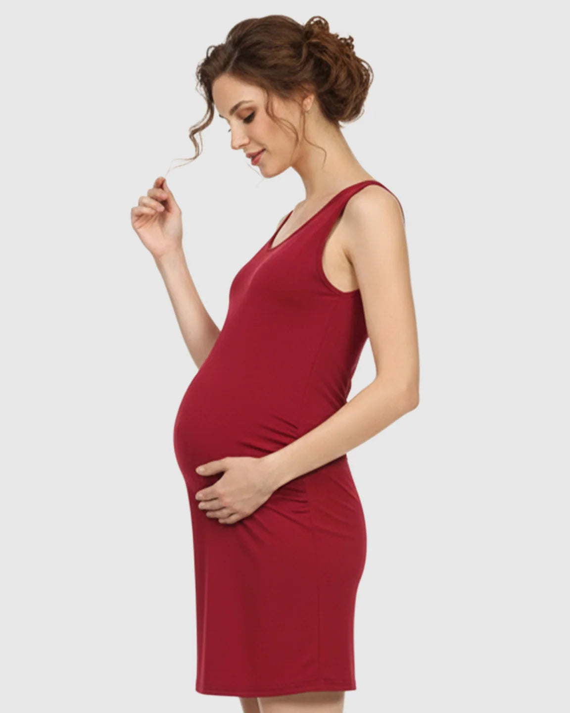 Bump Society – The Comfort Collection: Modal-Blend Tank Fitted Dress